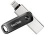 SanDisk iXpand - Unidad Flash USB 64 GB USB Type-A / Lightning 3.2 Gen 2 para iPhone y iPad - Color Negro, Plata