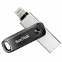 SanDisk iXpand Go 128 GB USB 3.2 Gen 1 / Lightning Gris, Plata