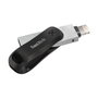 SanDisk iXpand Go 128 GB USB 3.2 Gen 1 / Lightning Gris, Plata