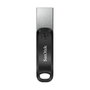 SanDisk iXpand Go 128 GB USB 3.2 Gen 1 / Lightning Gris, Plata