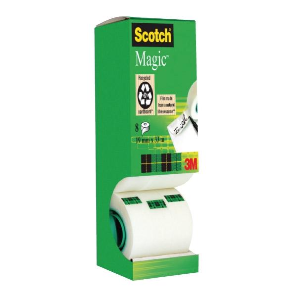 Scotch Cinta Adhesiva Magic Invisible 19 mm x 33 m, Pack de 14