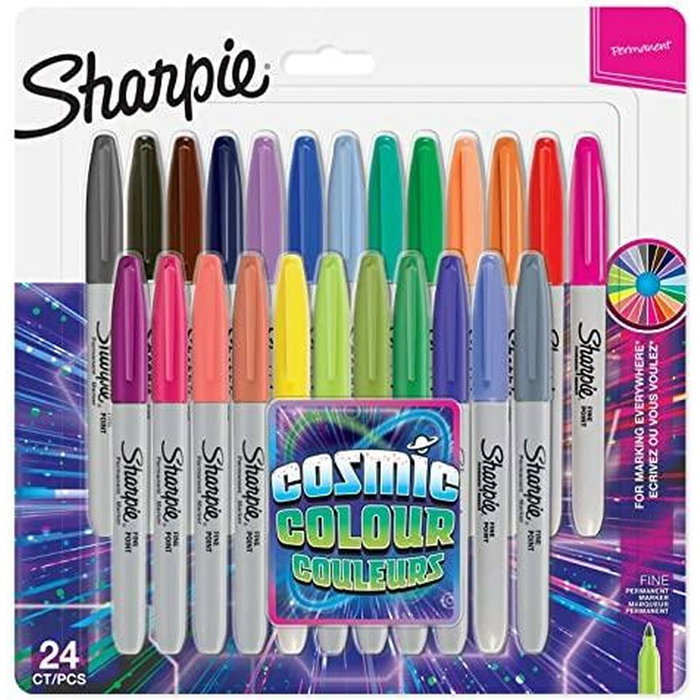 Sharpie Marcador Permanente Cosmic Fine Surtido 24 Unidades Sharpie Marcador Permanente Cosmic Fine Surtido 24 Unidades