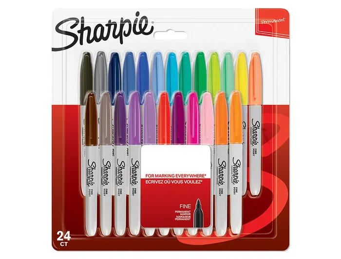 Sharpie Rotulador Permanente Fino Blister 24 Unidades Colores Surtidos