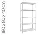 Simonrack Estanteria Kits Advantage Mini 5/400 Blanca Metálica 5 Estantes 75kg/Estante 180x80x40 cm