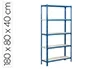 Simonrack Estantería Metálica Kit Simonclick Mini 5/400 Azul/Blanco 5 Estantes 180kg por Estante 180x80x40cm