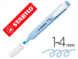 Stabilo Rotulador Swing Cool Fluorescente Pastel Azul Nublado Punta Biselada Trazo 2-5mm