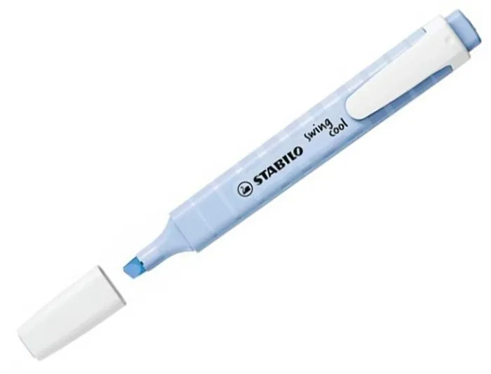 Stabilo Rotulador Swing Cool Fluorescente Pastel Azul Nublado Punta Biselada Trazo 2-5mm