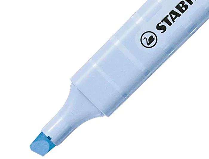 Stabilo Rotulador Swing Cool Fluorescente Pastel Azul Nublado Punta Biselada Trazo 2-5mm