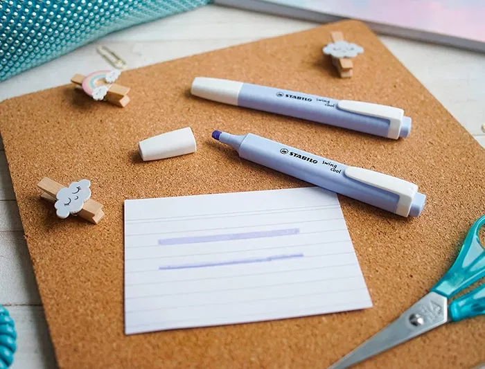 Stabilo Rotulador Swing Cool Fluorescente Pastel Azul Nublado Punta Biselada Trazo 2-5mm