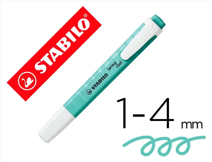 Stabilo Swing Cool Pastel Turquesa Caja 10 UD Stabilo Swing Cool Pastel Turquesa Caja 10 UD