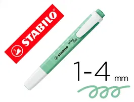 Stabilo Marcador Fluorescente Swing Cool Pastel Menta Caja 10 Ud