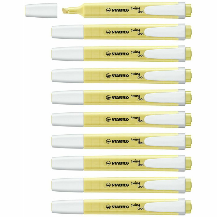 Stabilo Swing Cool Pastel Amarillo Crema, Pack de 10 Stabilo Swing Cool Pastel Amarillo Crema, Pack de 10