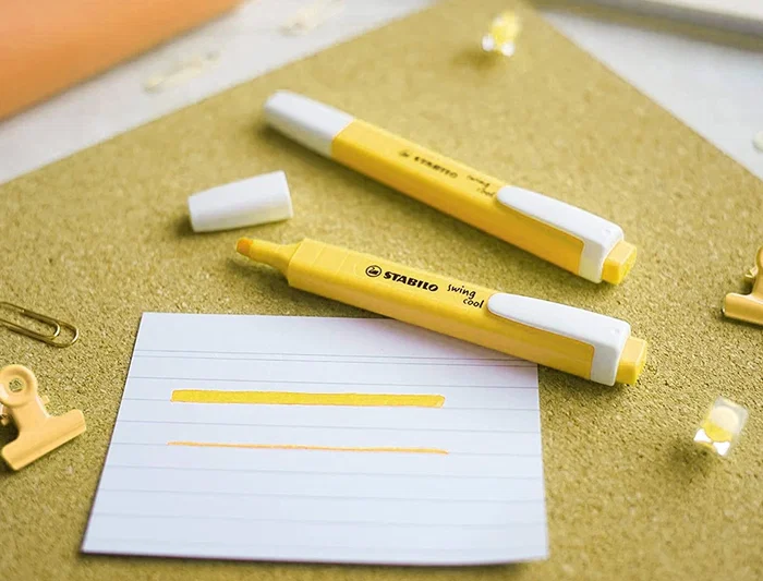 Stabilo Rotulador Fluorescente Swing Cool Pastel Amarillo Cremoso Trazo 2-5mm
