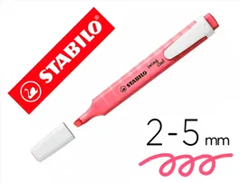 Stabilo Rotulador Fluorescente Swing Cool Pastel Rosa Cerezo Trazo 2-5 mm