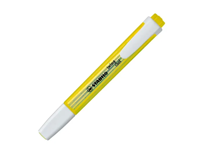 Stabilo Marcador Fluorescente Swing Cool Amarillo Tamaño Bolsillo Punta Biselada 2-5mm