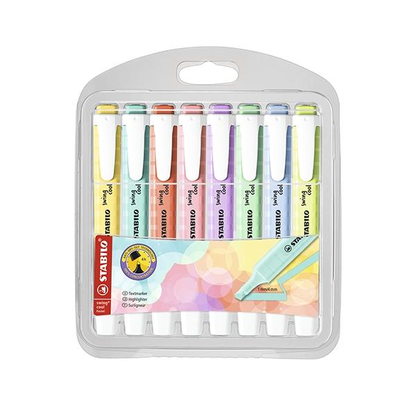 Stabilo Swing Cool Pastel Marcadores Fluorescentes Surtidos de 8 Unidades Stabilo Swing Cool Pastel Marcadores Fluorescentes Surtidos de 8 Unidades