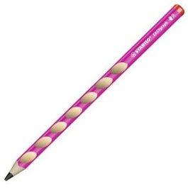 Stabilo EASYgraph Lápiz Grafito HB Rosa para Diestros, 12 Unidades