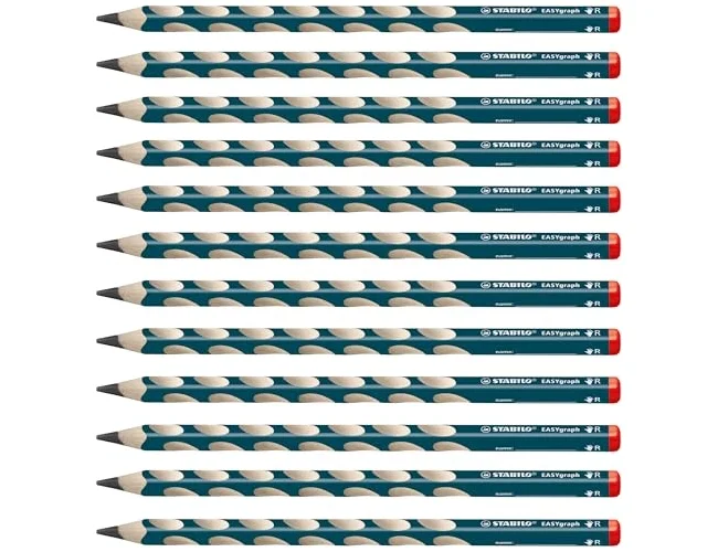 Stabilo EASYgraph Lápiz de Grafito Ergonómico HB Petróleo 12 UD Stabilo EASYgraph Lápiz de Grafito Ergonómico HB Petróleo 12 UD