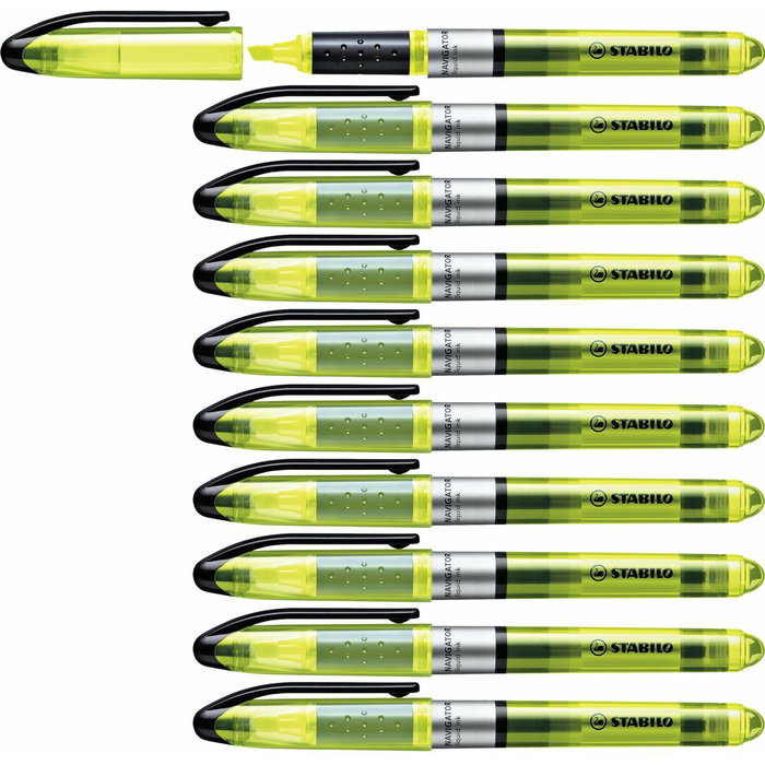 Stabilo Marcador Fluorescente Navigator Amarillo Caja 10 UD Stabilo Marcador Fluorescente Navigator Amarillo Caja 10 UD