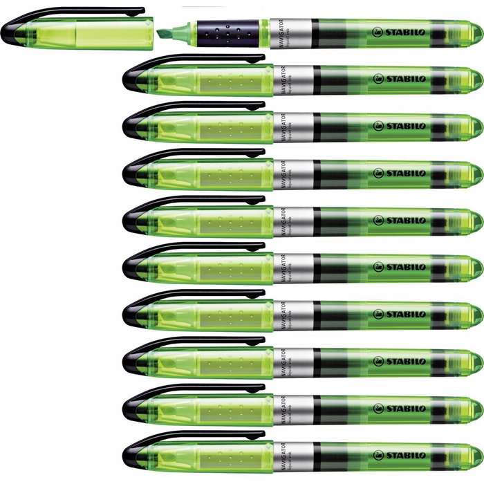 Stabilo Navigator Marcador Fluorescente Verde Caja 10 Ud Stabilo Navigator Marcador Fluorescente Verde Caja 10 Ud