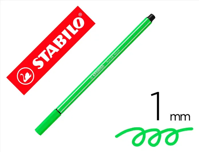 Stabilo Pen 68 Verde Fluorescente 10 Unidades