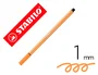 Stabilo Pen 68 Rotulador Naranja Fluorescente 1 mm (10 unidades)