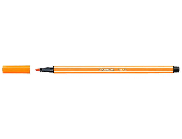 Stabilo Pen 68 Rotulador Naranja Fluorescente 1 mm (10 unidades)