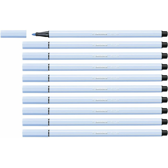 Stabilo Rotulador Pen 68 Azul Claro Caja de 10 UD