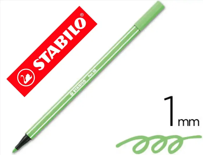 Stabilo Pen 68 Verde Hielo, Pack de 10 unidades Stabilo Pen 68 Verde Hielo, Pack de 10 unidades