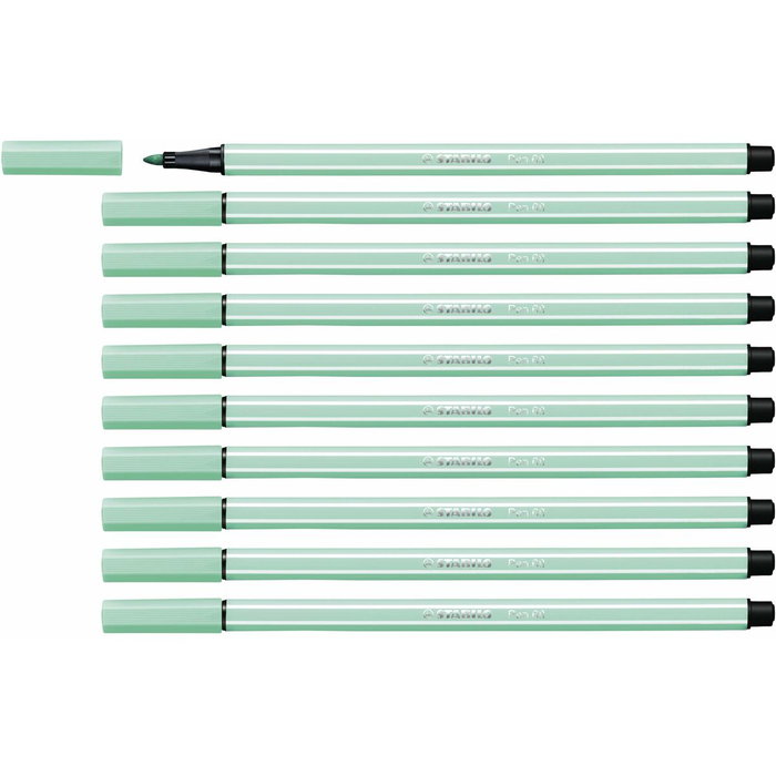 Stabilo Pen 68 Verde Hielo, Pack de 10 unidades Stabilo Pen 68 Verde Hielo, Pack de 10 unidades