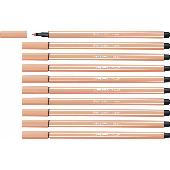 Stabilo Pen 68 Carne Claro 10 Unidades