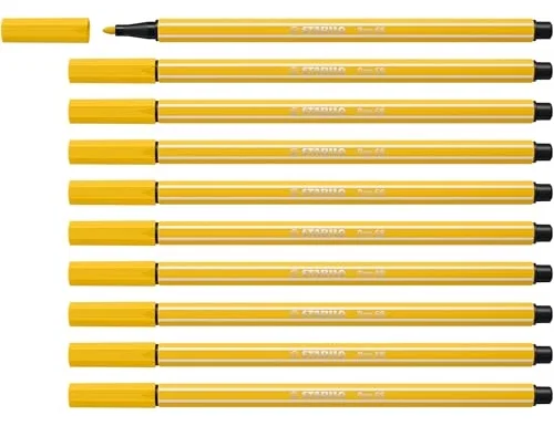 Stabilo Rotulador acuarelable amarillo punta gruesa 1mm