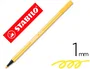 Stabilo Rotulador Pen 68 Acuarelable Amarillo Limón Punta Gruesa 1mm