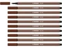 Stabilo Pen 68 Marrón 10 unidades