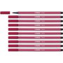 Stabilo Pen 68 Rojo Oscuro Pack de 10 unidades