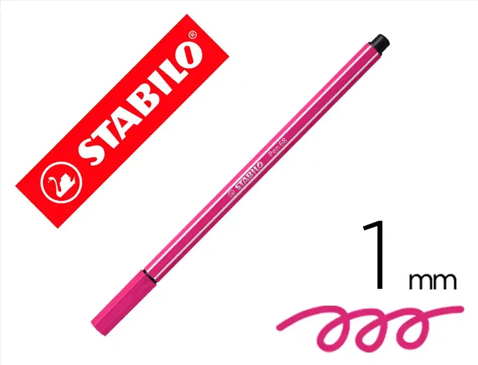 Stabilo Pen 68 Rosa, Pack de 10 unidades