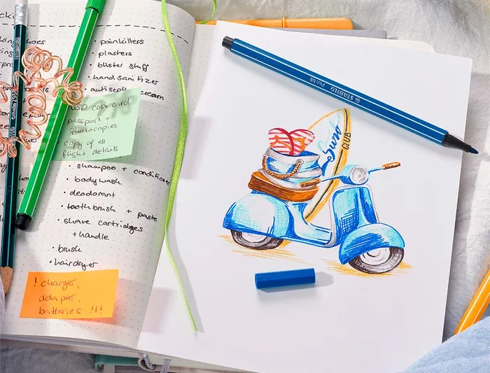 Stabilo Pen 68 Rotulador Acuarelable Verde Tierra Punta Gruesa 1mm