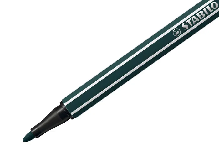 Stabilo Pen 68 Rotulador Acuarelable Verde Tierra Punta Gruesa 1mm