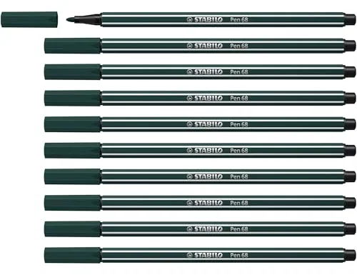 Stabilo Rotulador acuarelable verde tierra punta redonda 1 mm