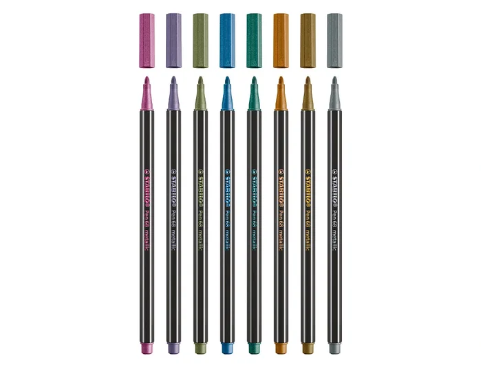 Stabilo Pen 68 Metallic Oro, Pack de 10 unidades Stabilo Pen 68 Metallic Oro, Pack de 10 unidades