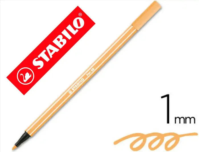 Stabilo Pen 68 Ocre Oscuro, Pack de 10 unidades