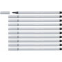 Stabilo Pen 68 Gris Claro 10 Unidades