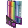 Stabilo Pen 68 Estuche de 20 Rotuladores Surtidos Antracita-Rosa