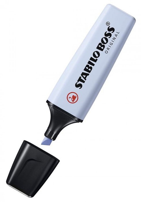 Stabilo STABILO BOSS ORIGINAL Marcador Fluorescente Azul Nublado Pastel (Set de 10) تقد