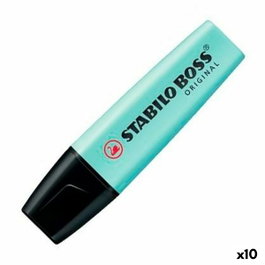 Stabilo Boss Original Turquesa Pastel Set de 10 Marcadores Fluorescentes