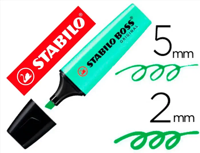 Stabilo STABILO BOSS ORIGINAL Menta Pastel (Set de 10) fluorescentes