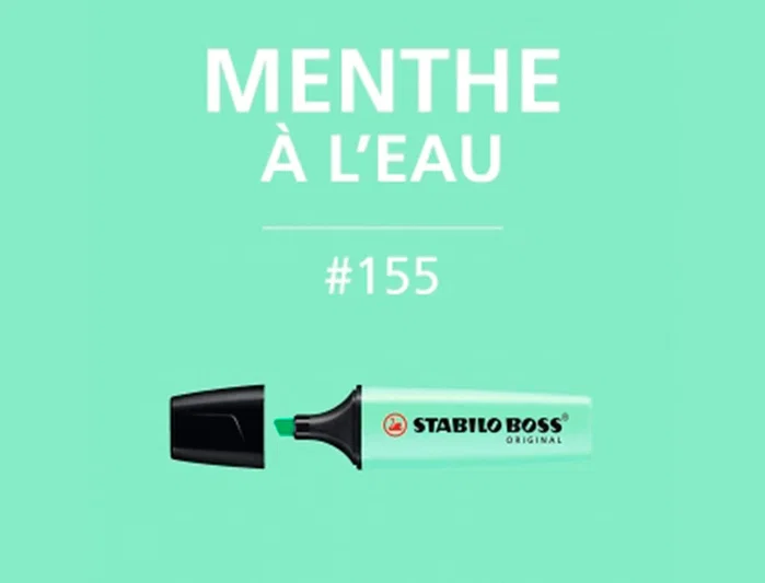Stabilo STABILO BOSS ORIGINAL Menta Pastel (Set de 10) fluorescentes