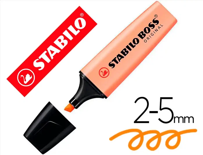 Stabilo Boss Original Naranja Pálido Set de 10 Marcadores Fluorescentes Pastel Stabilo Boss Original Naranja Pálido Set de 10 Marcadores Fluorescentes Pastel