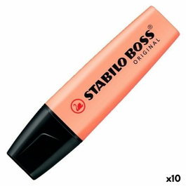 Stabilo STABILO BOSS ORIGINAL Melocotón Pastel (Set de 10) Marcadores Fluorescentes