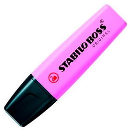Stabilo BOSS ORIGINAL Marcador Fluorescente, Tecnología Antisecado (4h), Recargable, Tinta Base de Agua, Fucsia Congelado, Set de 10 (Set de 10)
